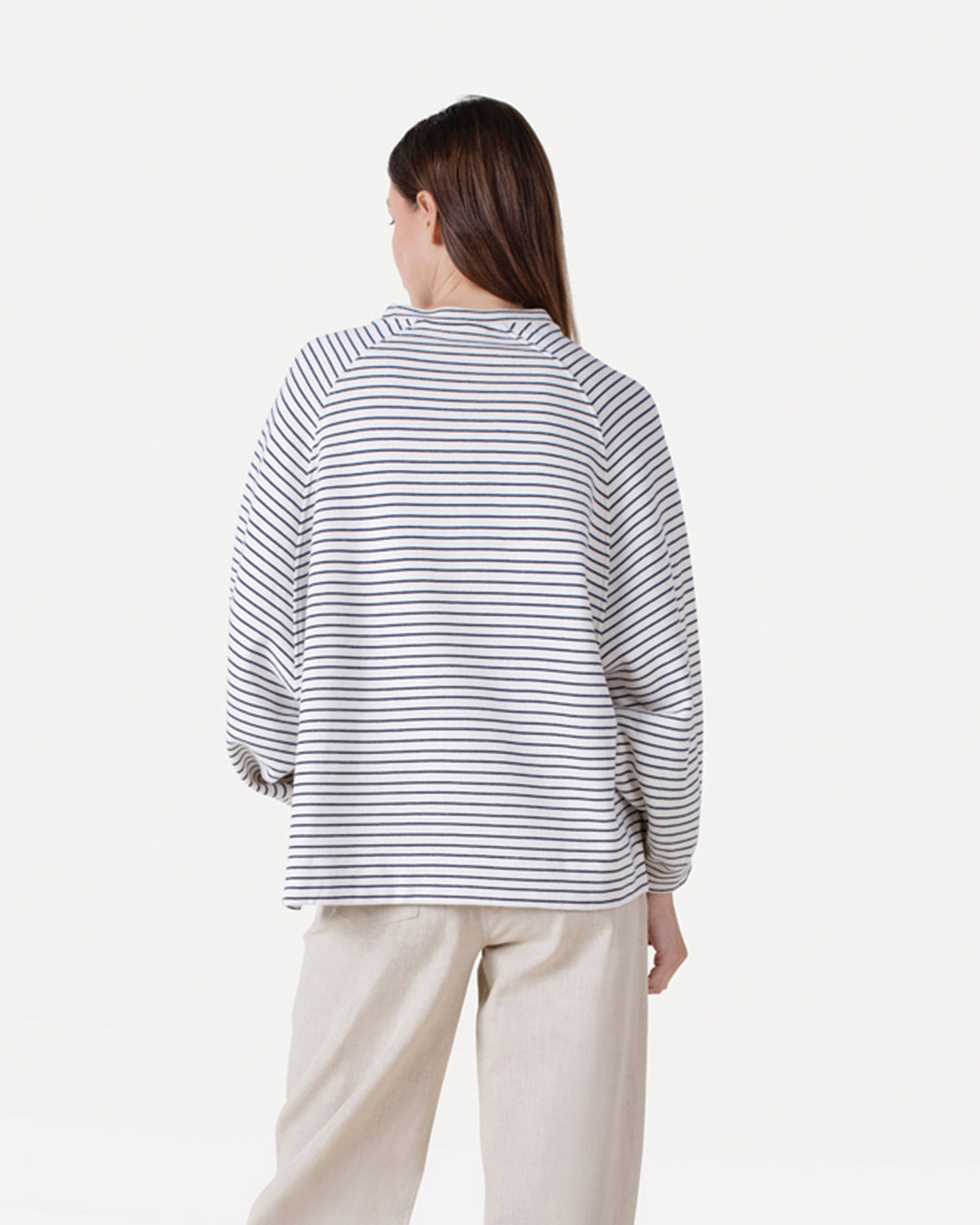 Flori stripe sweat l/s