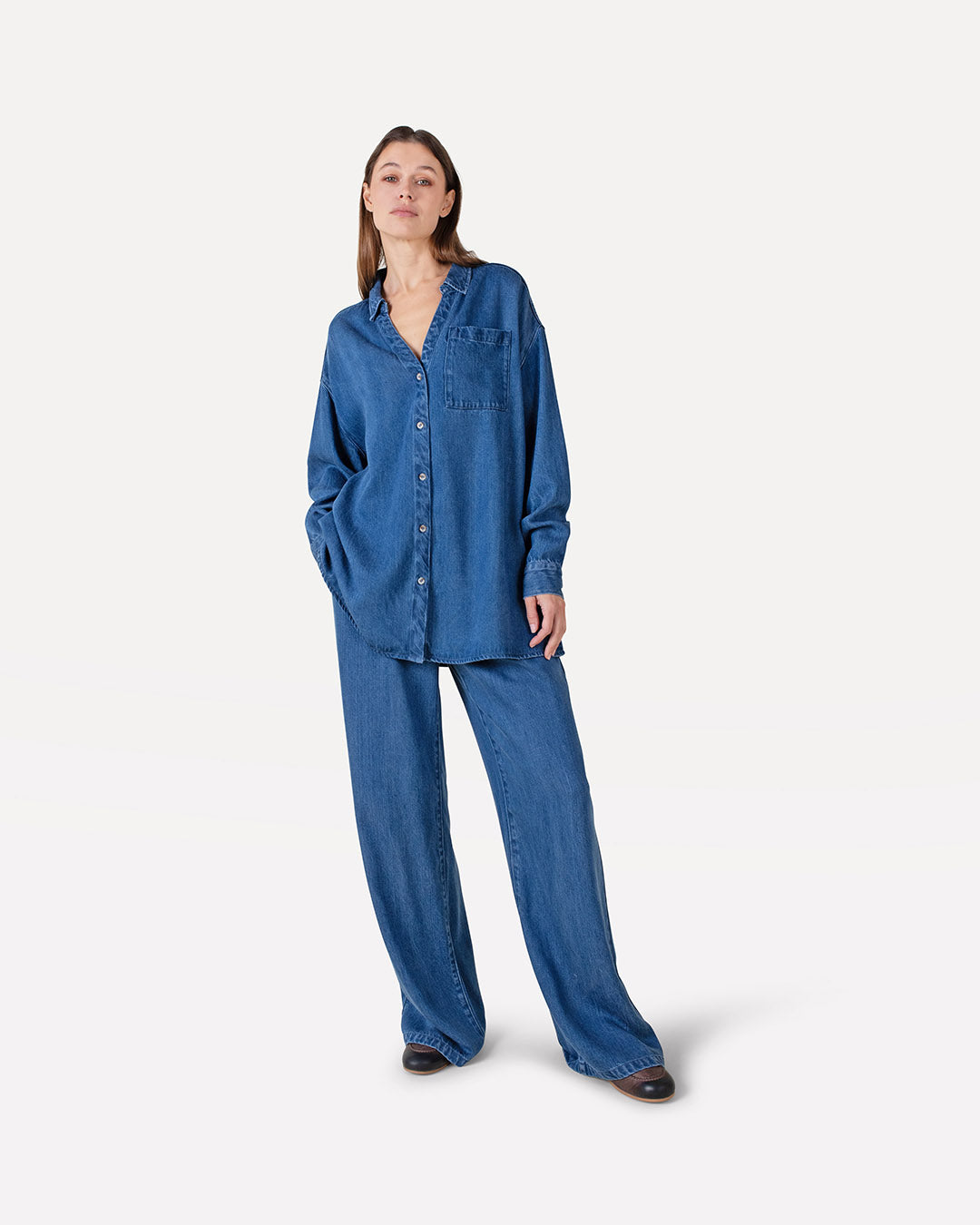 Moore pleated pants