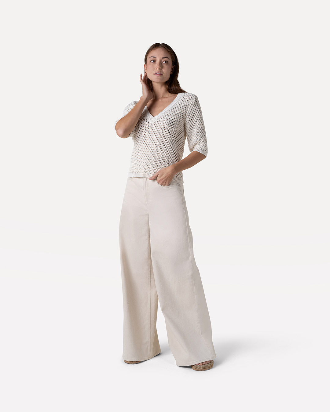 Moore denim wide
