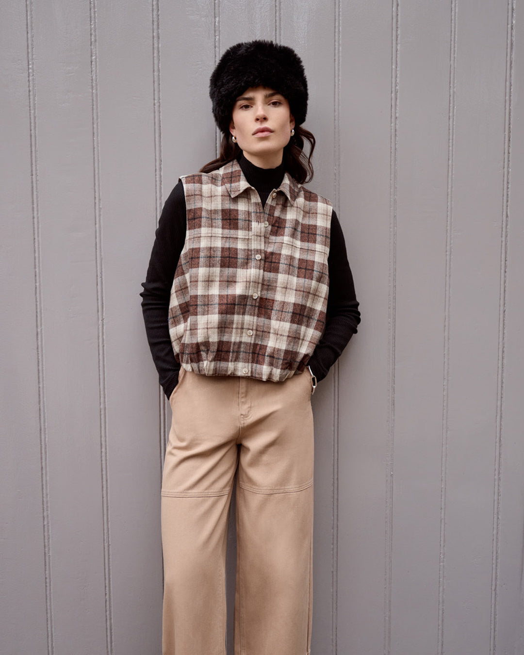 Isabeau check shirt s/l