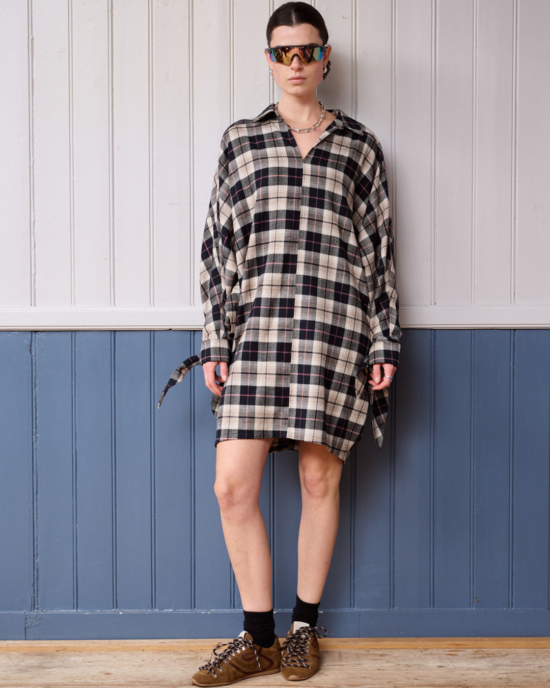 Francoise check dress