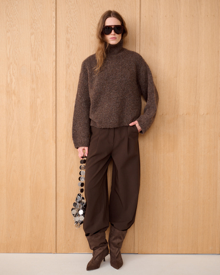 Alexandrine soft hairy knitted pull l/s