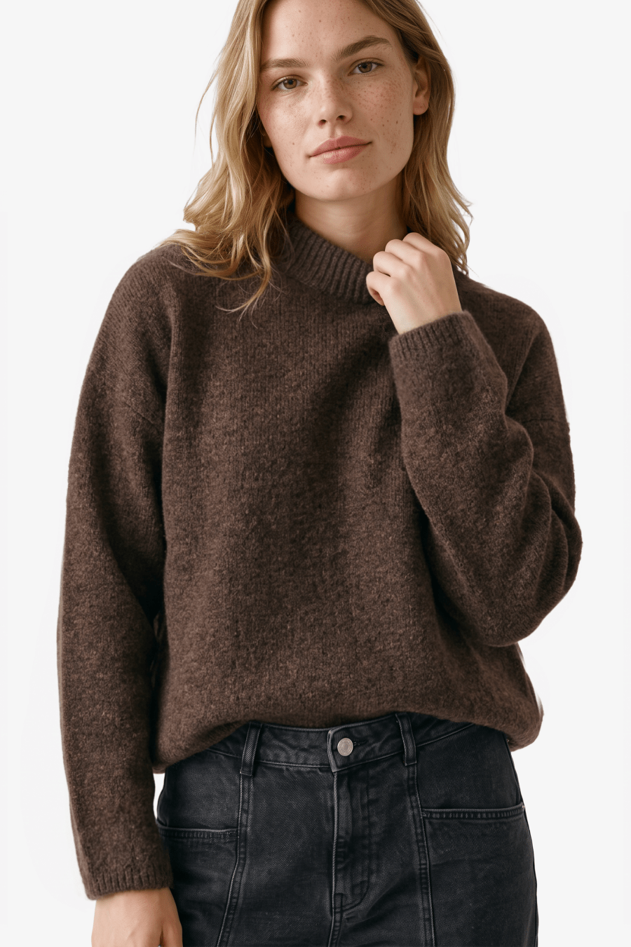 Alexandrine soft hairy knitted pull l/s - Another-Label