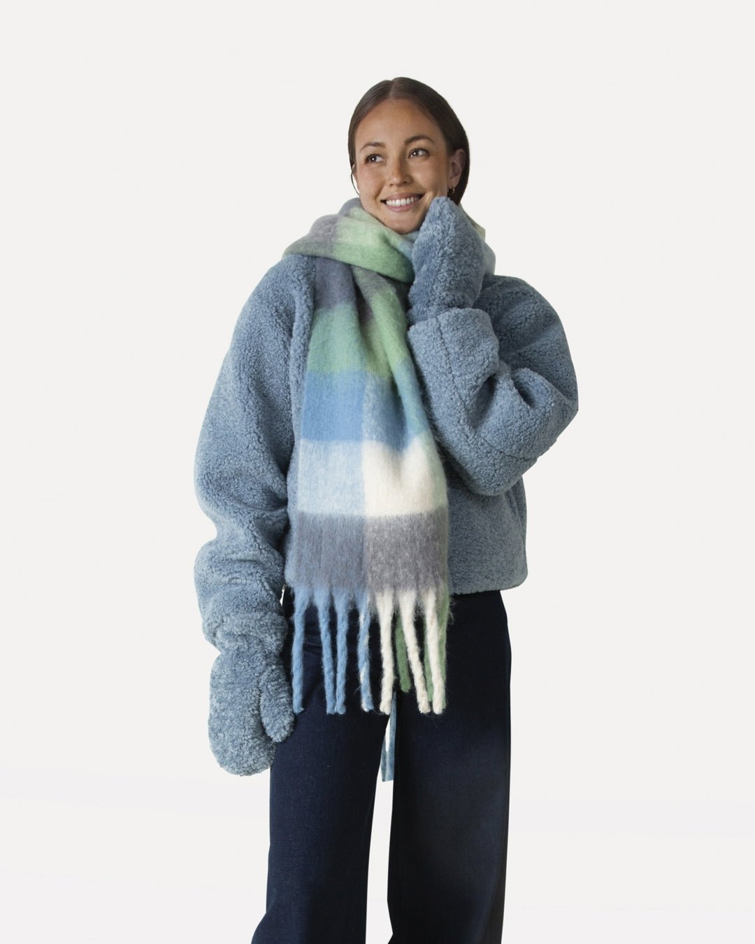 ALThalia check scarf - Another - Label