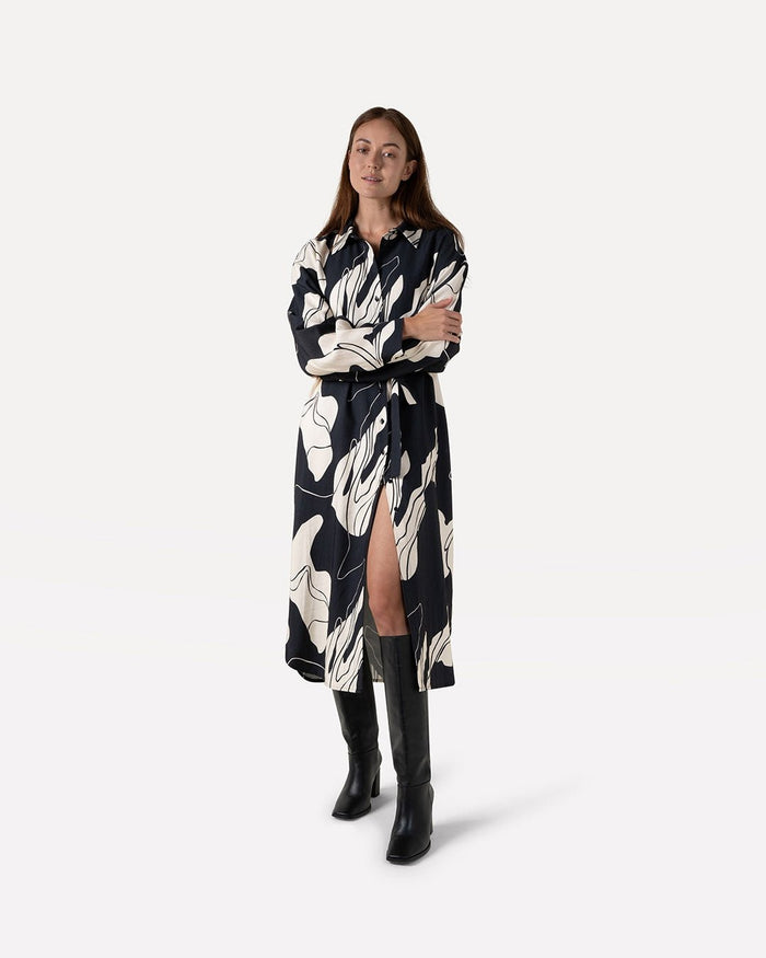 another label Carmen dress Black river