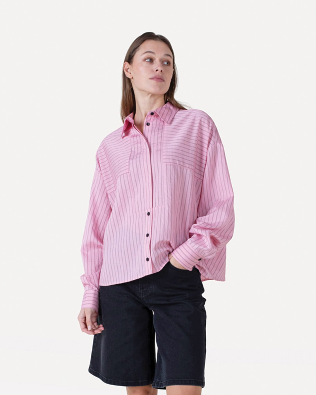Cherree fine stripe shirt l/s - Another - Label