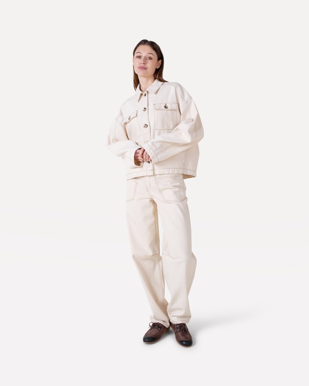 Enora natural denim jacket & Nayomi natural denim pants - Another - Label