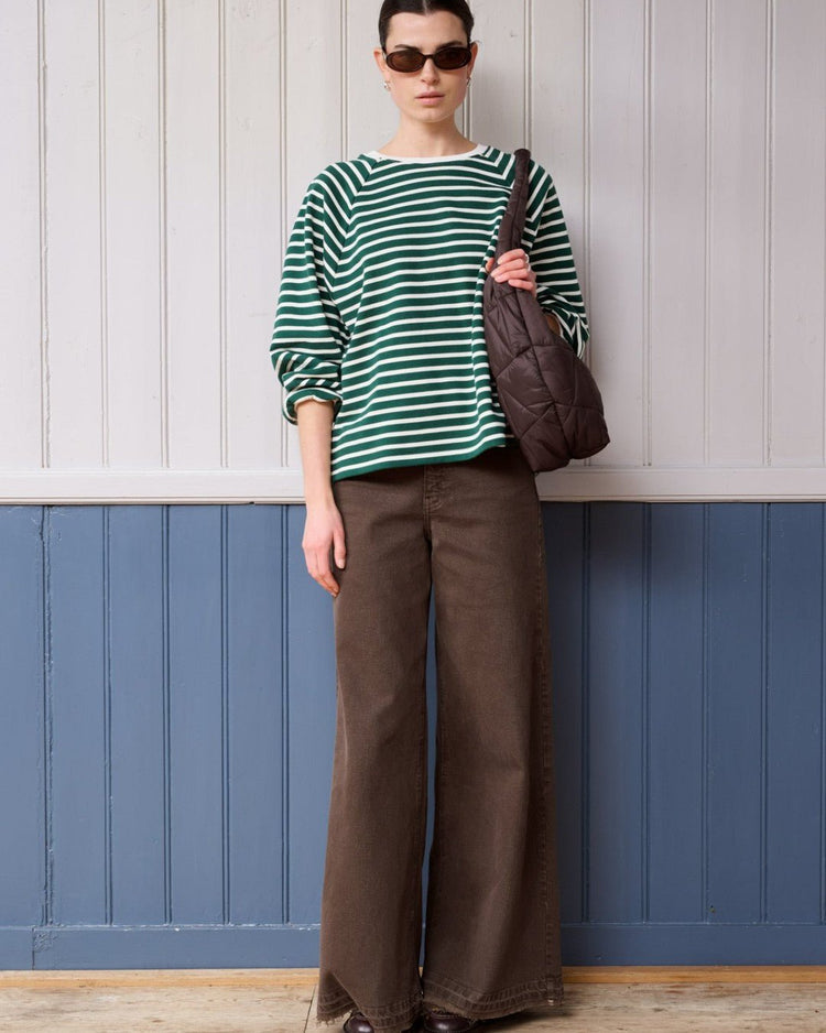 Flori stripe sweat - Another-Label
