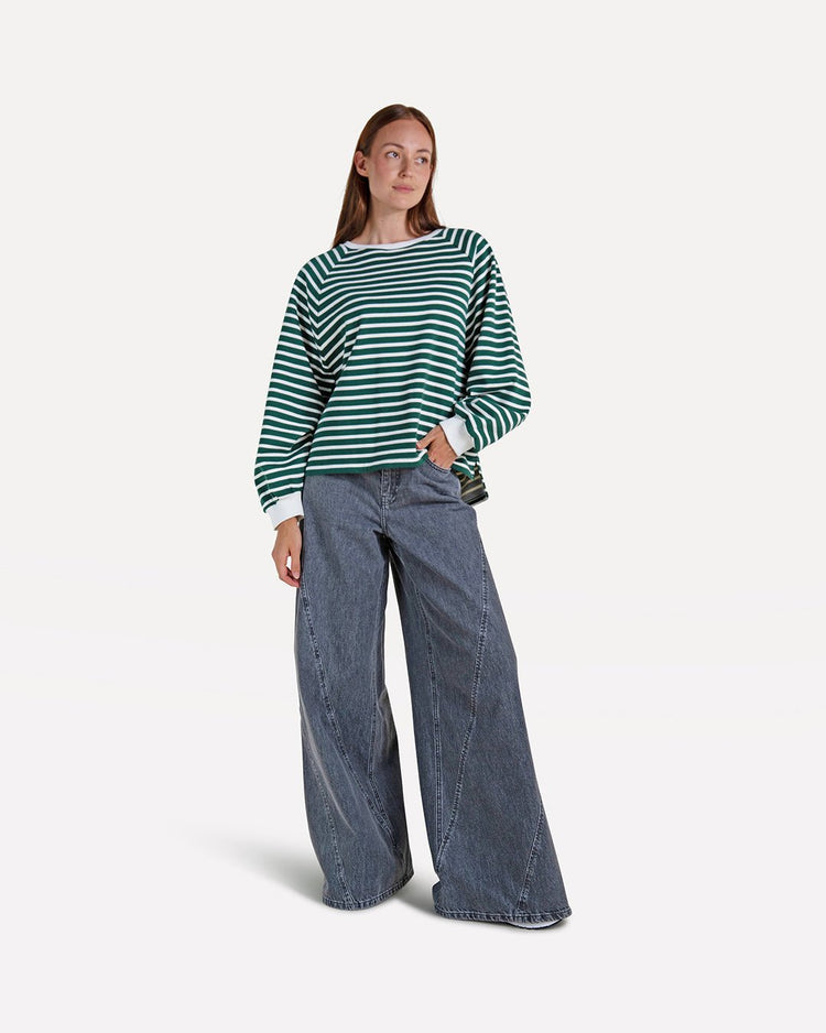 Flori stripe sweat - Another-Label
