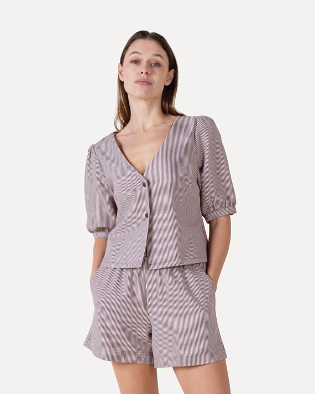 Kiek shirt & Romane stripe short - Another - Label