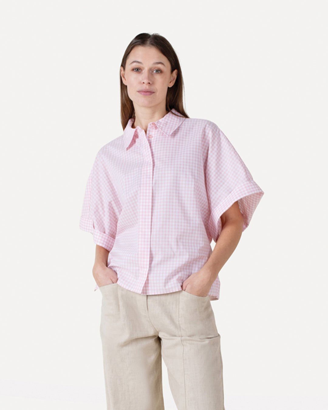 Luca check shirt s/s - Another - Label