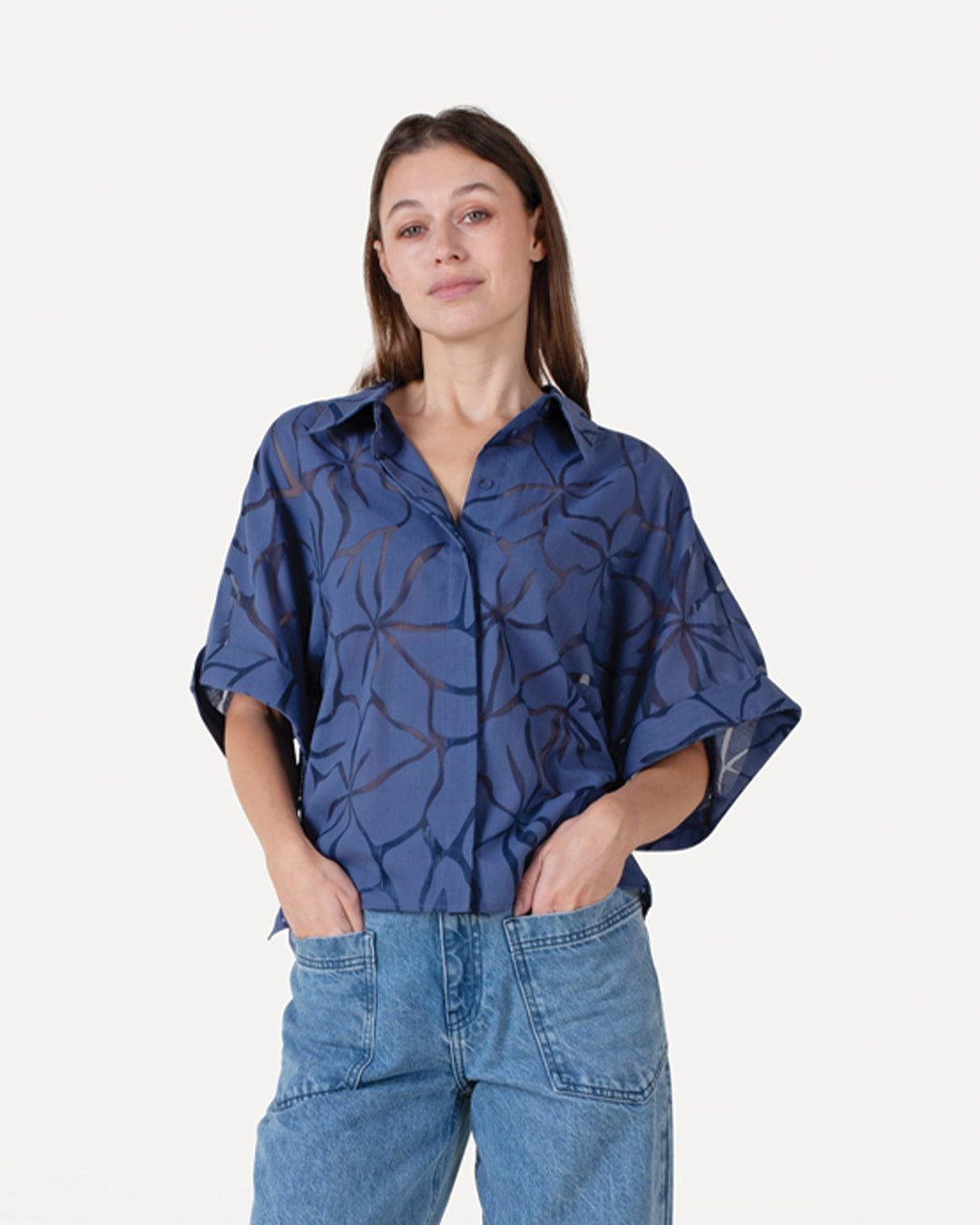 Luca flower shirt s/s - Another - Label