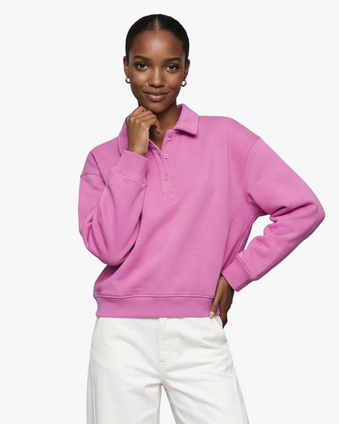 Mireille polo sweat l/s - Another-Label