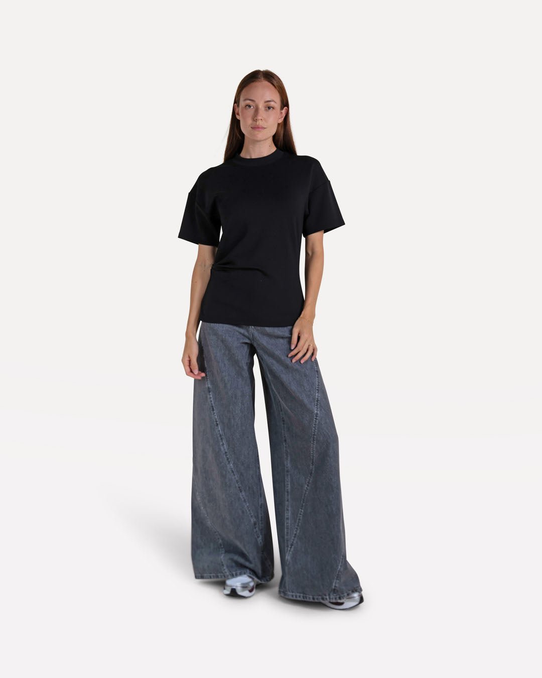 Moore denim wide pants - Another-Label
