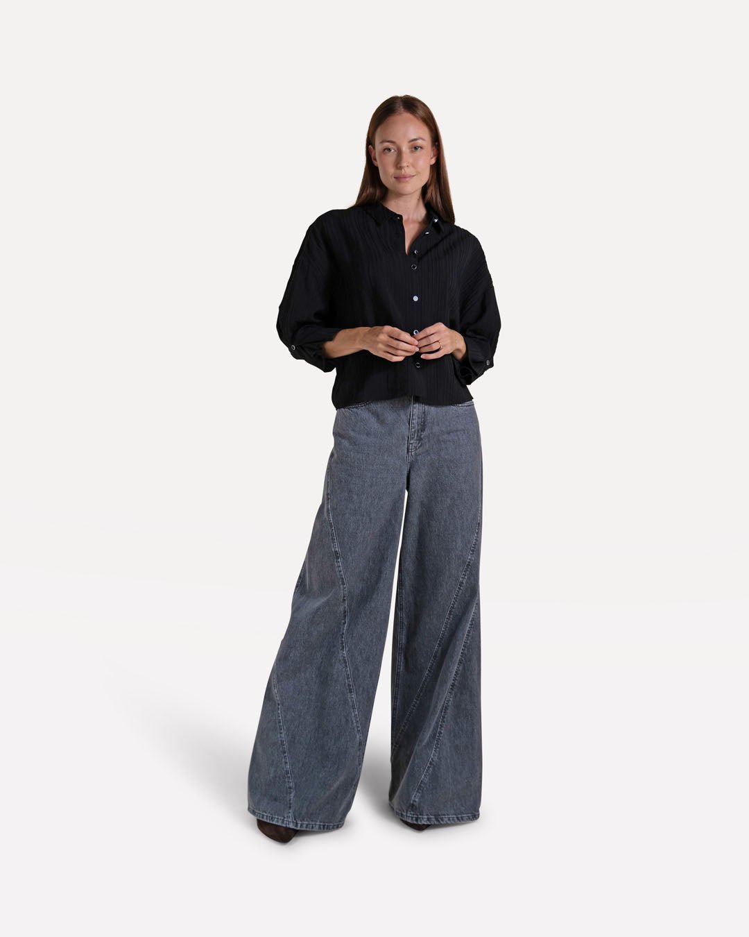 Moore denim wide pants - Another-Label
