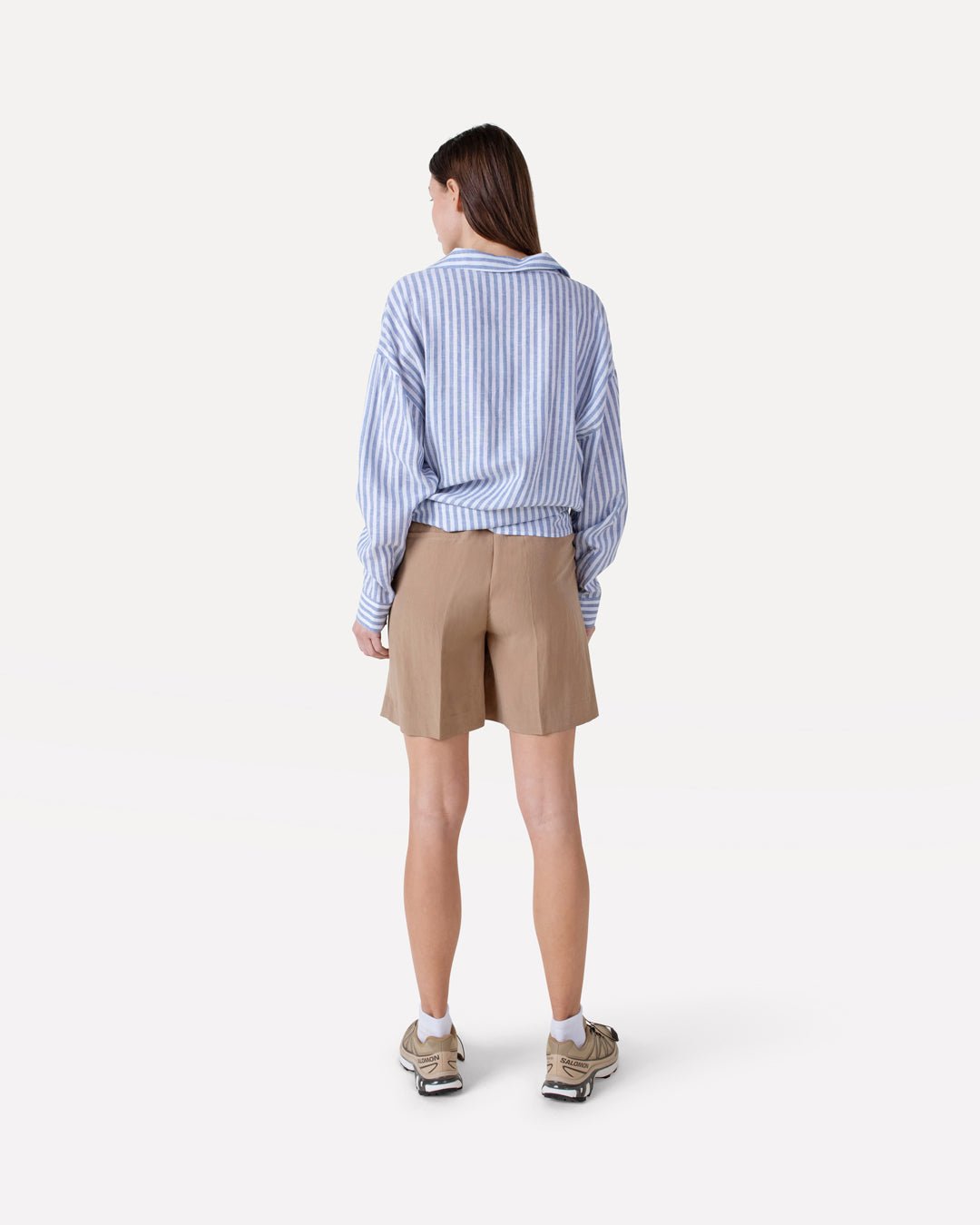 Moore pleated lyocell shorts - Another - Label