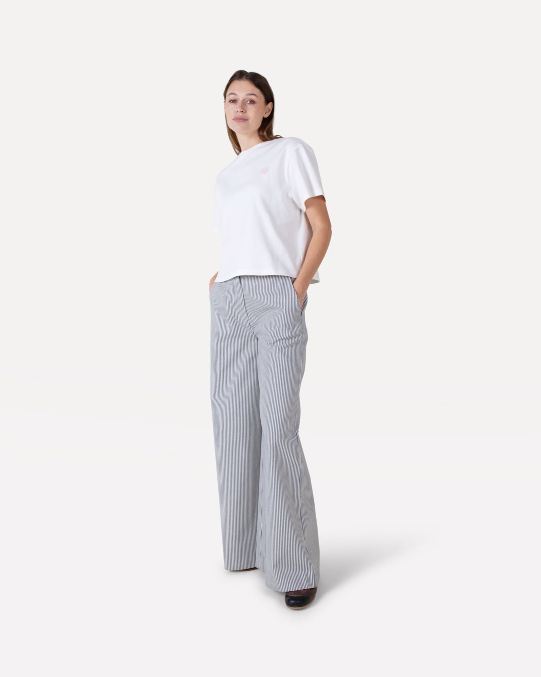 Moore wide stripe pants - Another - Label
