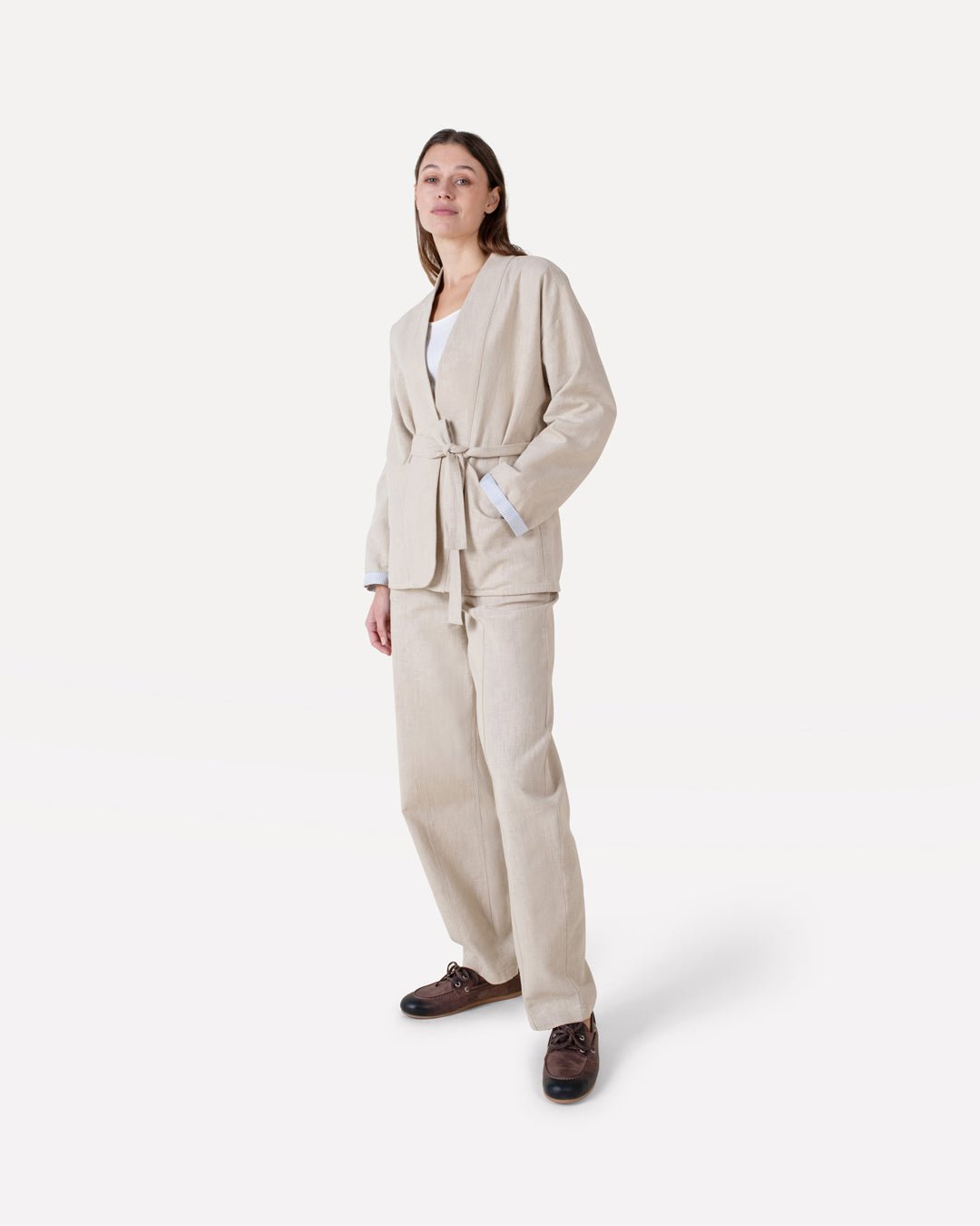 Perrine jacket & Vivia ramie pants - Another - Label