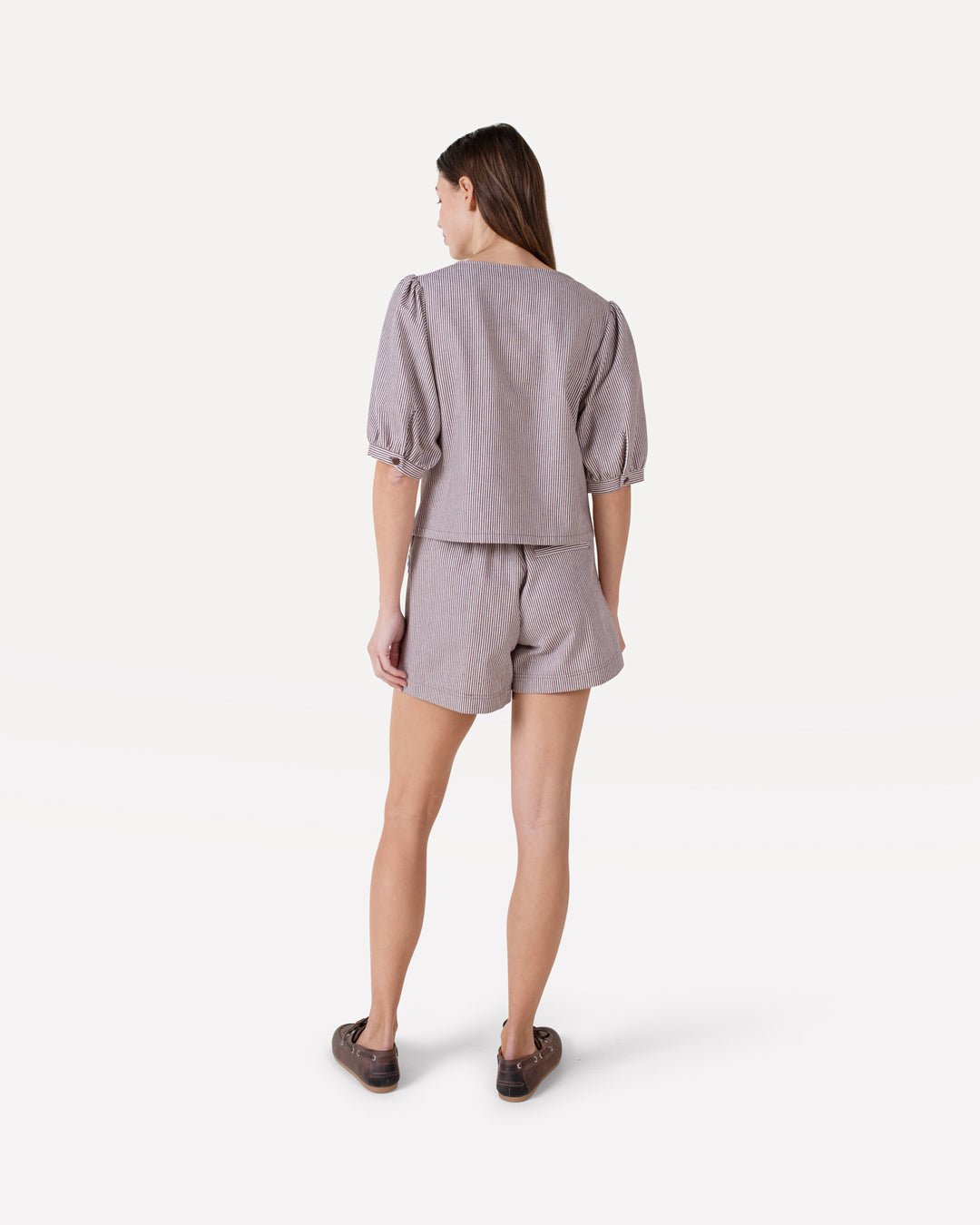 Romane stripe shorts - Another - Label