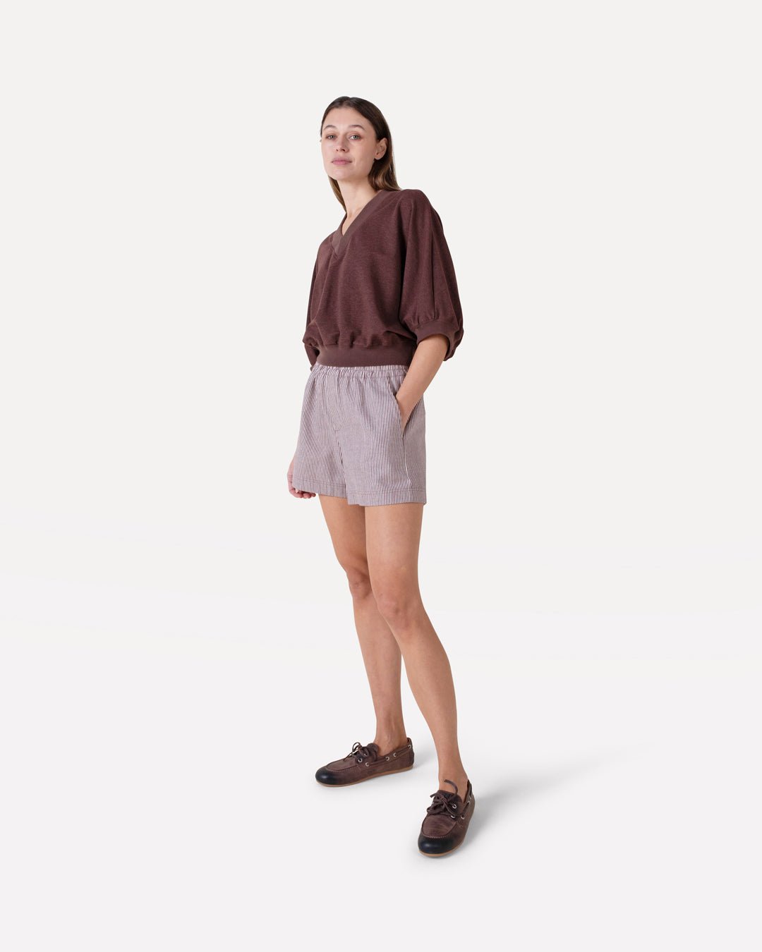 Romane stripe shorts - Another - Label