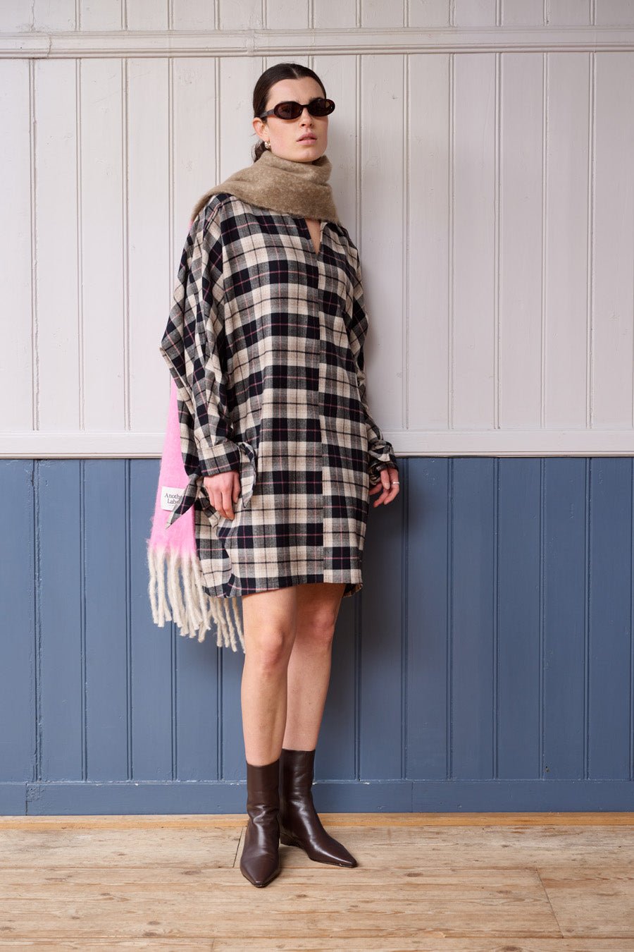Thalia block scarf - Another-Label