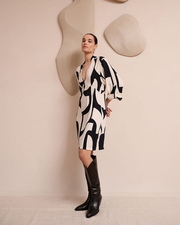 Amilia short graphic dress - Another-Label